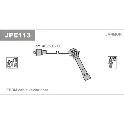 Foto Juego de cables de encendido JANMOR JPE113