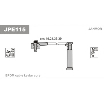 Foto Juego de cables de encendido JANMOR JPE115