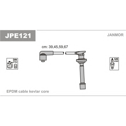 Foto Juego de cables de encendido JANMOR JPE121