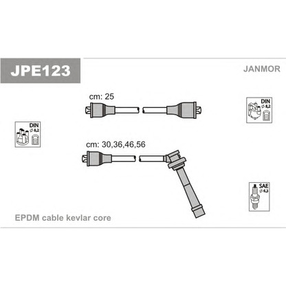 Photo Kit de câbles d'allumage JANMOR JPE123