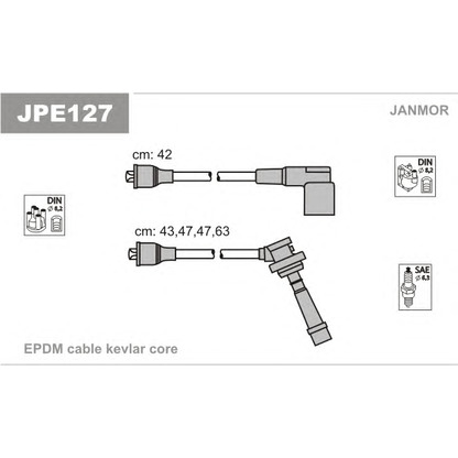 Foto Kit cavi accensione JANMOR JPE127