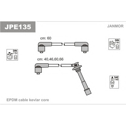 Foto Juego de cables de encendido JANMOR JPE135