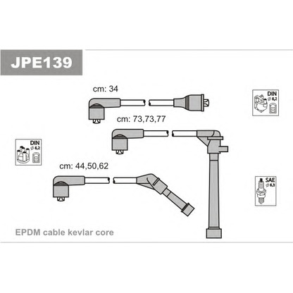 Foto Juego de cables de encendido JANMOR JPE139