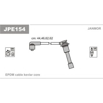 Foto Juego de cables de encendido JANMOR JPE154