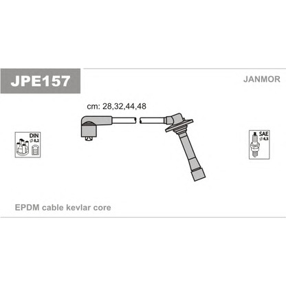 Foto Juego de cables de encendido JANMOR JPE157