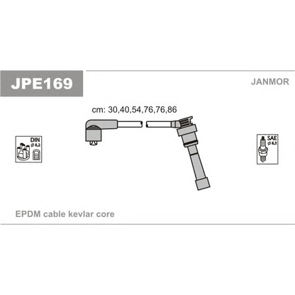 Foto Kit cavi accensione JANMOR JPE169