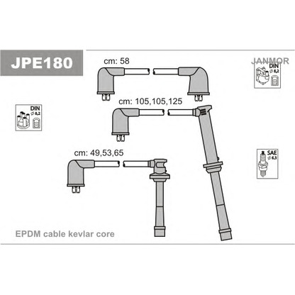 Foto Kit cavi accensione JANMOR JPE180