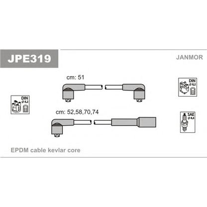 Photo Ignition Cable Kit JANMOR JPE319