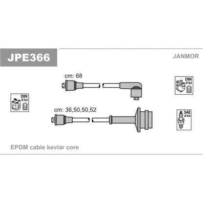Photo Ignition Cable Kit JANMOR JPE366