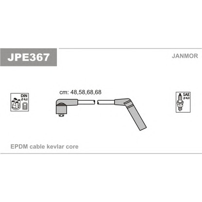 Photo Kit de câbles d'allumage JANMOR JPE367