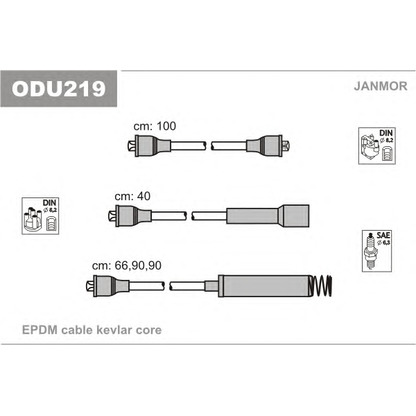 Foto Juego de cables de encendido JANMOR ODU219