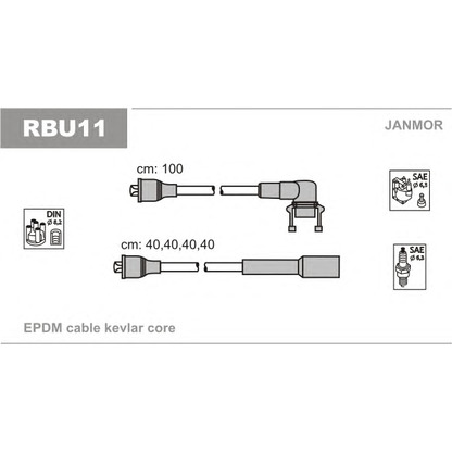 Foto Zündleitungssatz JANMOR RBU11