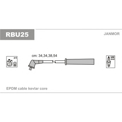 Photo Ignition Cable Kit JANMOR RBU25