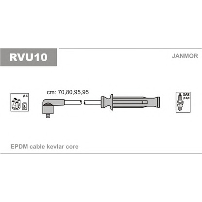 Foto Kit cavi accensione JANMOR RVU10