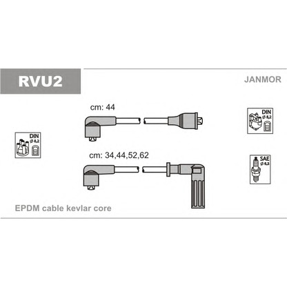 Photo Kit de câbles d'allumage JANMOR RVU2