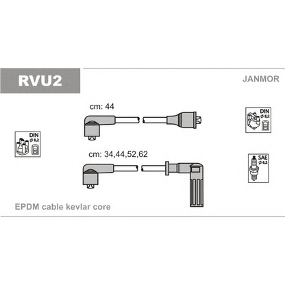 Foto Kit cavi accensione JANMOR RVU2