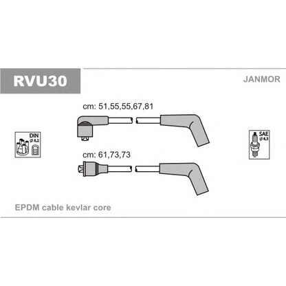 Photo Ignition Cable Kit JANMOR RVU30