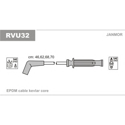 Photo Ignition Cable Kit JANMOR RVU32