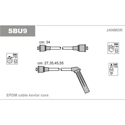 Photo Ignition Cable Kit JANMOR SBU9