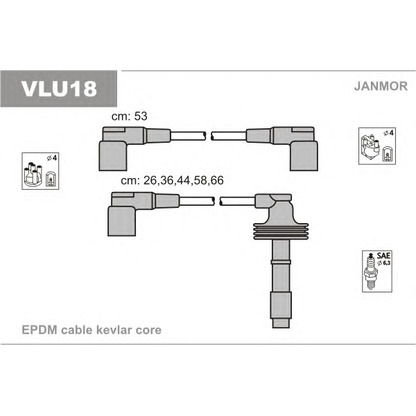 Foto Juego de cables de encendido JANMOR VLU18