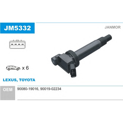 Photo Ignition Coil JANMOR JM5332