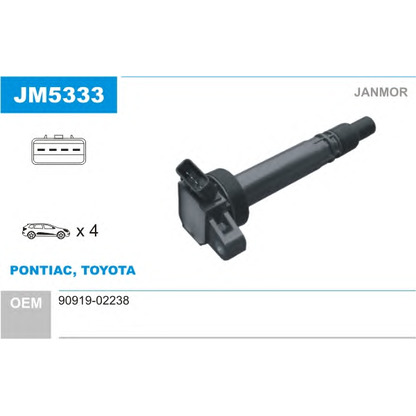 Photo Ignition Coil JANMOR JM5333