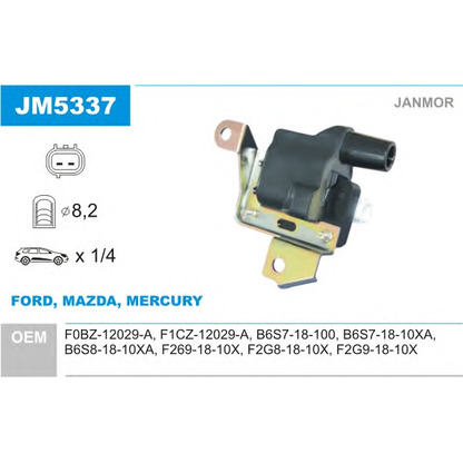 Photo Ignition Coil JANMOR JM5337