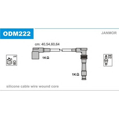 Foto Juego de cables de encendido JANMOR ODM222