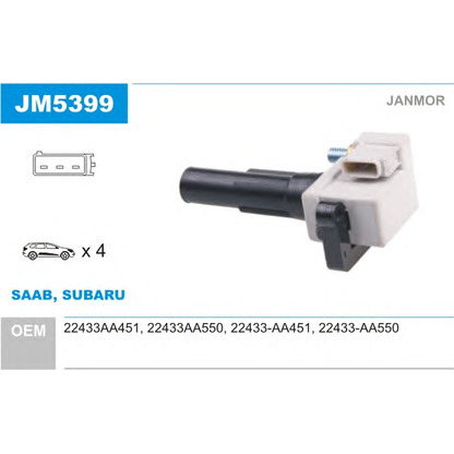 Foto Bobina de encendido JANMOR JM5399