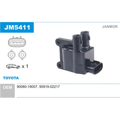 Photo Ignition Coil JANMOR JM5411