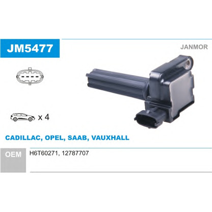 Photo Ignition Coil JANMOR JM5477