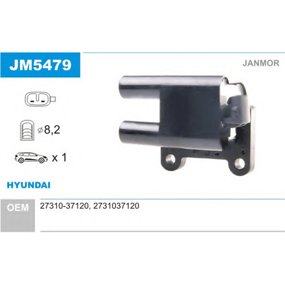 Photo Ignition Coil JANMOR JM5479