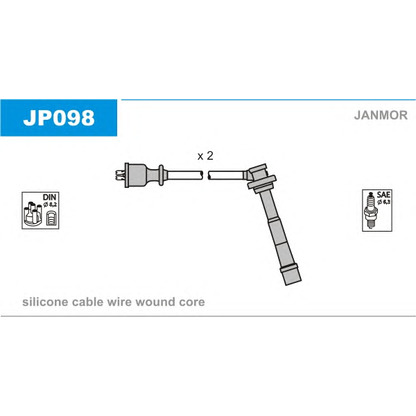 Foto Juego de cables de encendido JANMOR JP098