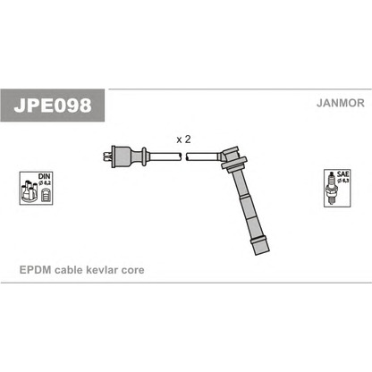 Foto Zündleitungssatz JANMOR JPE098