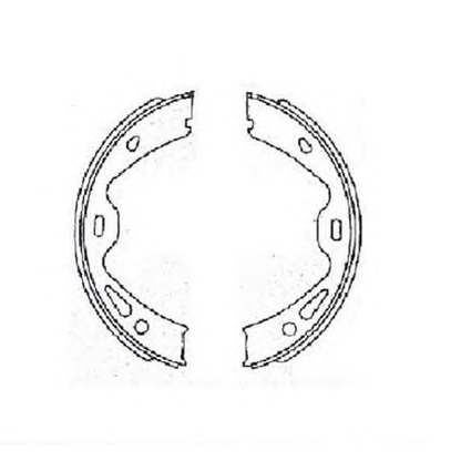 Photo Brake Shoe Set, parking brake RAICAM 2897