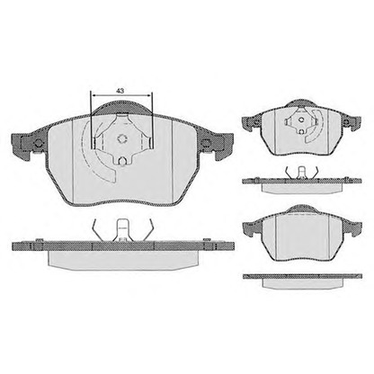 Photo Brake Pad Set, disc brake RAICAM RA04296