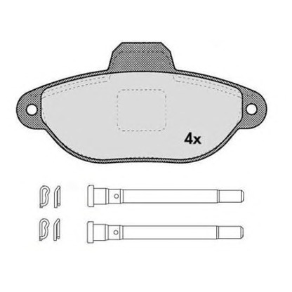 Foto Kit pastiglie freno, Freno a disco RAICAM RA04469