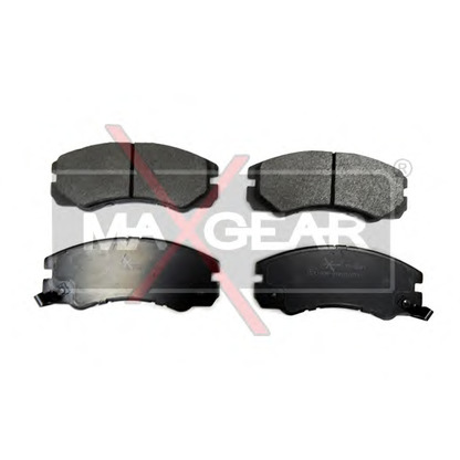 Фото Комплект тормозных колодок, дисковый тормоз MAXGEAR 190581