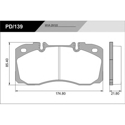 Foto Kit pastiglie freno, Freno a disco FRAS-LE PD139_CVADVANCED