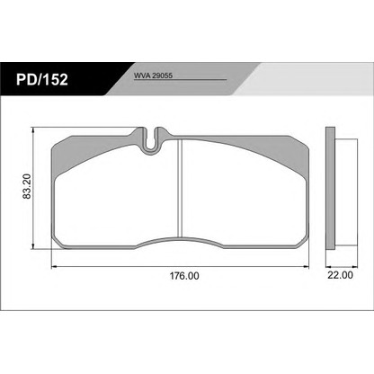 Zdjęcie Zestaw klocków hamulcowych, hamulce tarczowe FRAS-LE PD152_CVADVANCED