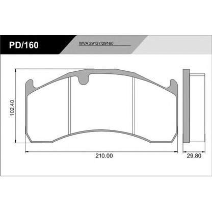 Foto Kit pastiglie freno, Freno a disco FRAS-LE PD160K06_CVADVANCED