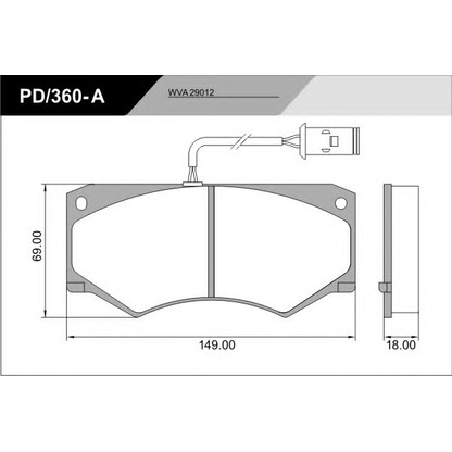 Foto Kit pastiglie freno, Freno a disco FRAS-LE PD360A_CVADVANCED