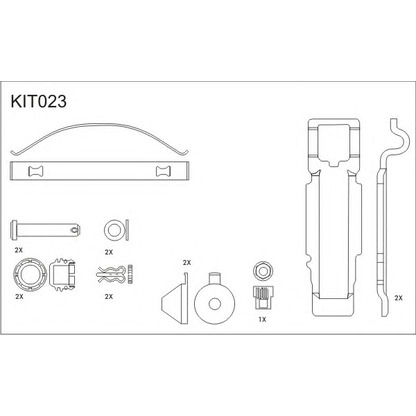 Foto Bremsbelagsatz, Scheibenbremse FRAS-LE PD120K23_HDPRO