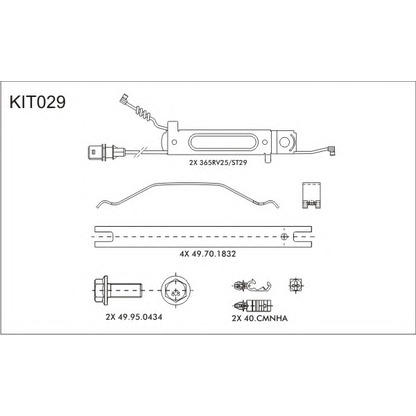 Photo Kit de plaquettes de frein, frein à disque FRAS-LE PD209K29_CVADVANCED