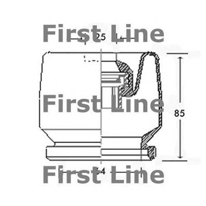 Photo Bellow Set, drive shaft FIRST LINE FCB2437