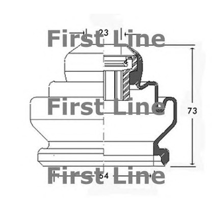 Фото Комплект пылника, приводной вал FIRST LINE FCB2440