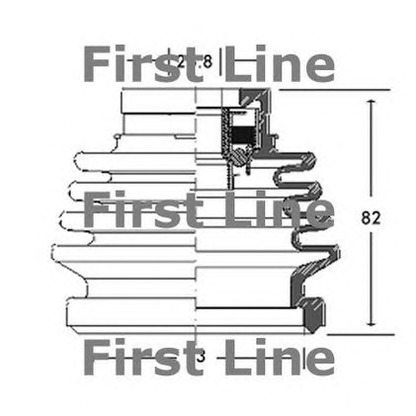 Photo Bellow Set, drive shaft FIRST LINE FCB2749