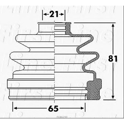 Photo Bellow Set, drive shaft FIRST LINE FCB6299