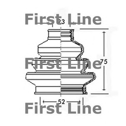 Foto Faltenbalgsatz, Antriebswelle FIRST LINE FCB2220