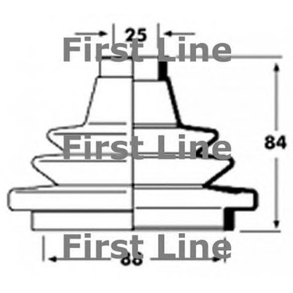 Foto Faltenbalgsatz, Antriebswelle FIRST LINE FCB2353